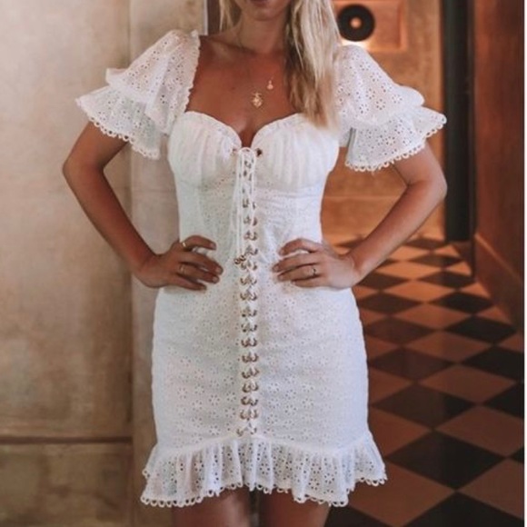 Sabo Skirt Eyelet Bodice Dress - Picture 1 of 6